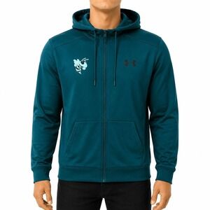 Under‎ Armour Full Zip Hoodie Jacket Athletic Training Green Mens Large